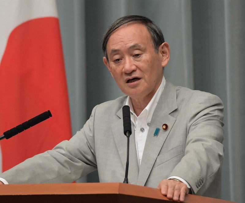 菅義偉官房長官=川田雅浩撮影