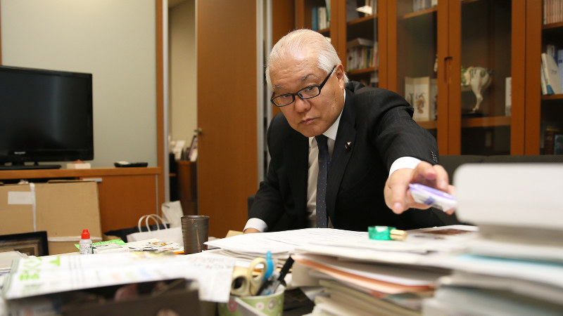 武見敬三氏=佐々木順一撮影