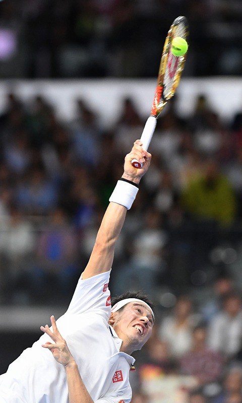 テニス：錦織、準々決勝に進出 楽天オープン [写真特集9/10] | 毎日新聞