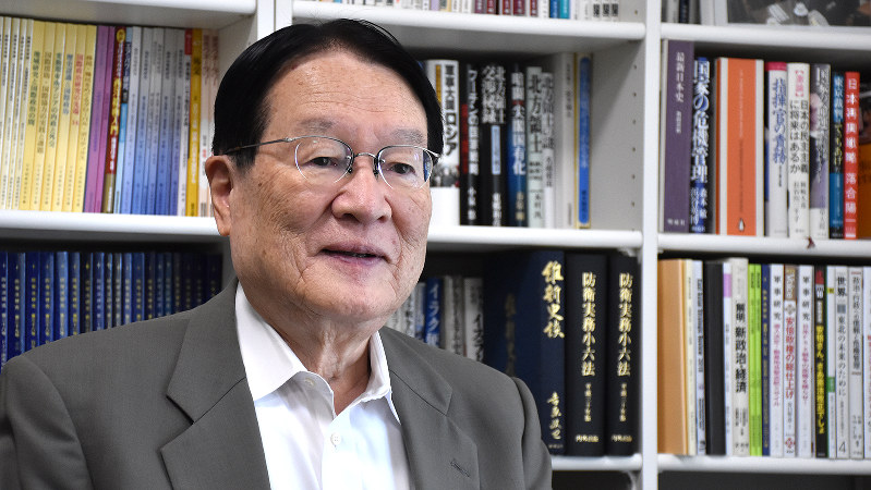 森本敏氏=須藤孝撮影