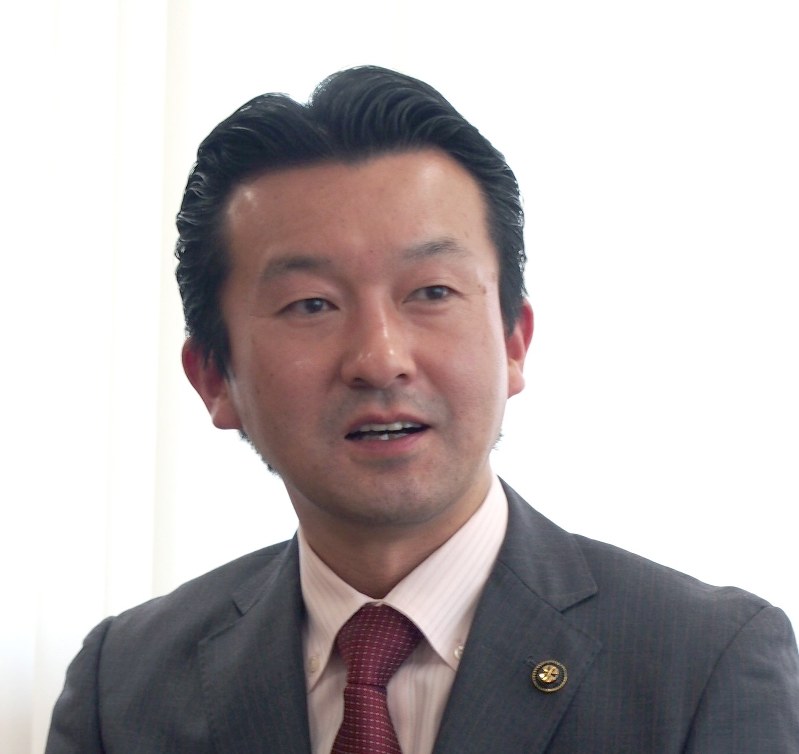大阪狭山市の古川照人市長=寺岡俊撮影