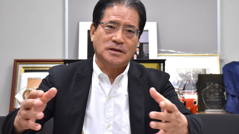 増子輝彦氏=須藤孝撮影