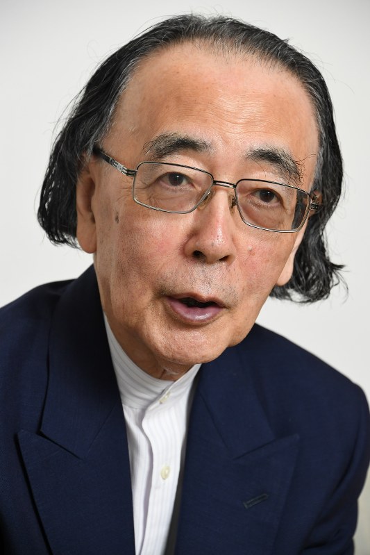 作曲家の一柳慧さん=東京都渋谷区で2018年10月22日、根岸基弘撮影