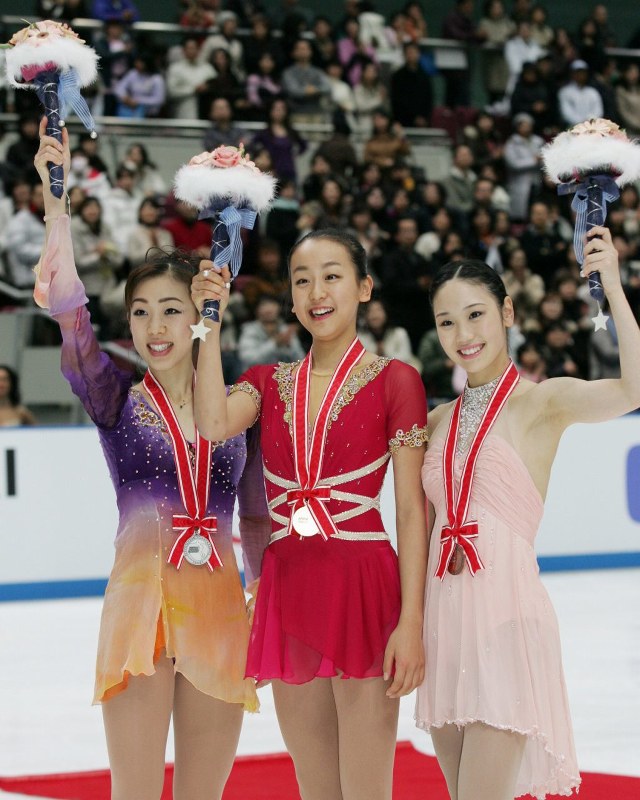 フィギュアスケート　浅田真央　中野友加里　村主章枝　安藤美姫他　直筆サイン色紙 フィギュアスケート：NHK杯 女子シングル名場面（2000年