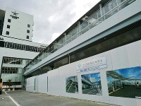 ＪＲ岸辺駅周辺では大規模な再開発が行われている＝２０１８年８月、筆者撮影