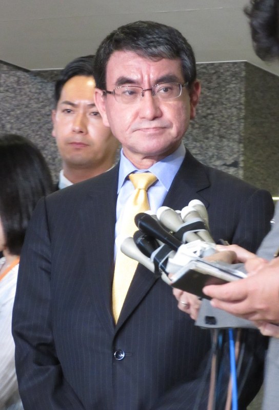 河野太郎外相=光田宗義撮影