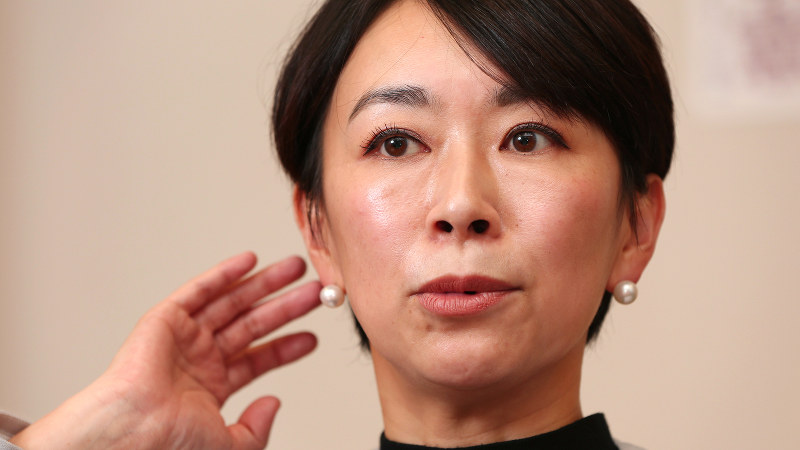 山尾志桜里氏=山下浩一撮影