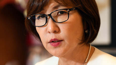 稲田朋美氏＝宮本明登撮影
