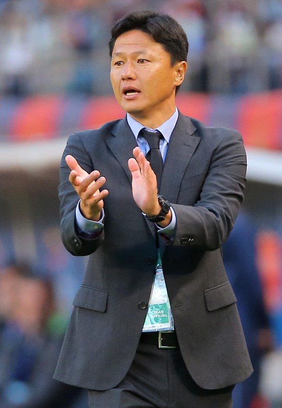 鹿島アントラーズの大岩剛監督=カシマスタジアムで2018年11月3日、宮武祐希撮影