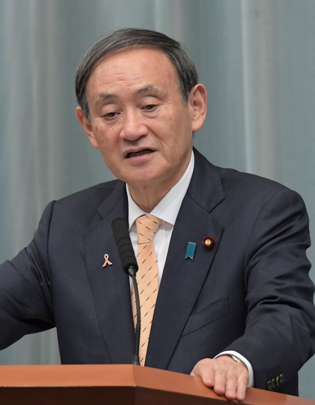 菅義偉官房長官=川田雅浩撮影