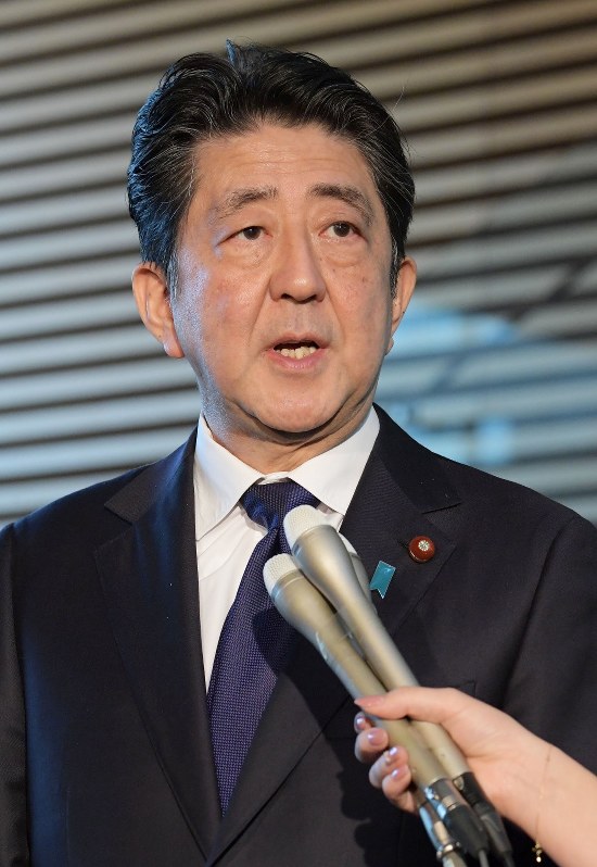 安倍晋三首相=首相官邸で2018年11月21日、川田雅浩撮影