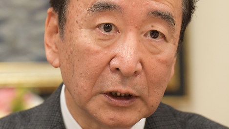 鴨下一郎氏＝川田雅浩撮影