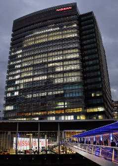 日産自動車グローバル本社＝横浜市西区で、丸山博撮影