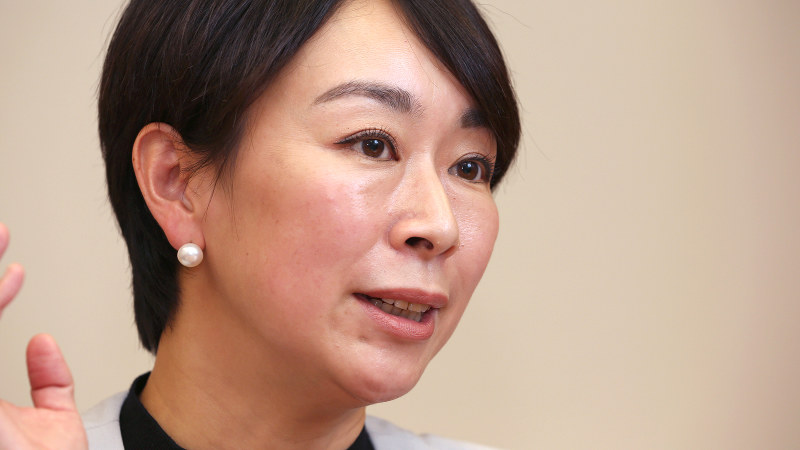 山尾志桜里氏=山下浩一撮影