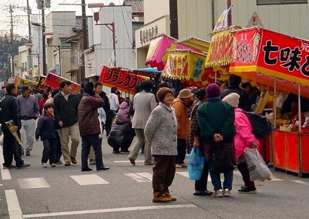 8年ぶりに再開する広野町の暮市=福島県広野町商工会提供
