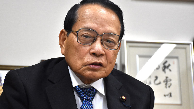 平沢勝栄氏=宮本明登撮影