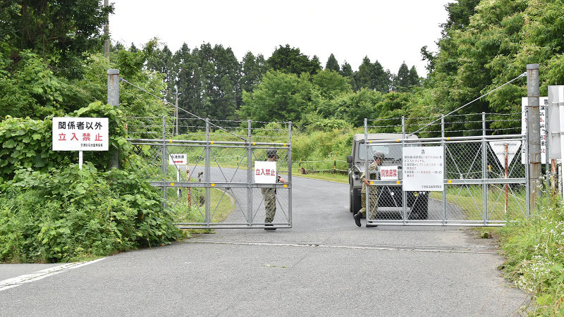 陸上自衛隊の饗庭野演習場=滋賀県高島市で、成松秋穂撮影