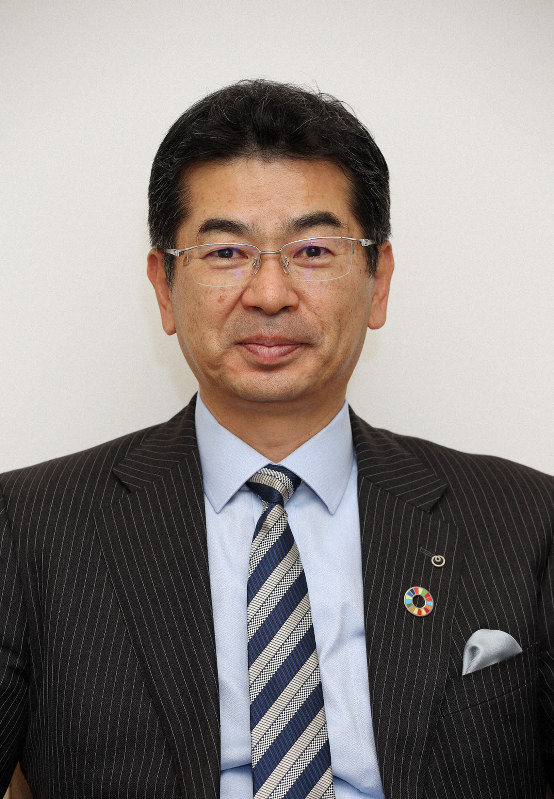 NTT西日本の小林充佳社長=大阪市中央区で2018年12月25日、大西達也撮影