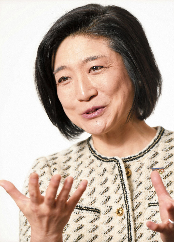 パナソニック執行役員の小川理子さん=山崎一輝撮影