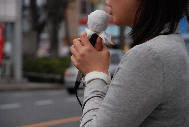 女性の政治活動へのハラスメントが深刻化している(写真と本文は関係ありません)=2015年3月、川畑さおり撮影