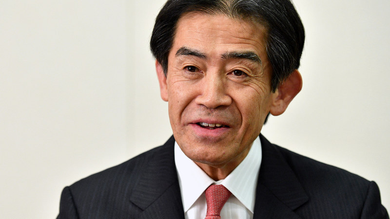 逢沢一郎氏=丸山博撮影