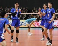 高校バレー：高校バレー、男子は洛南 女子は金蘭会が優勝 [写真特集1