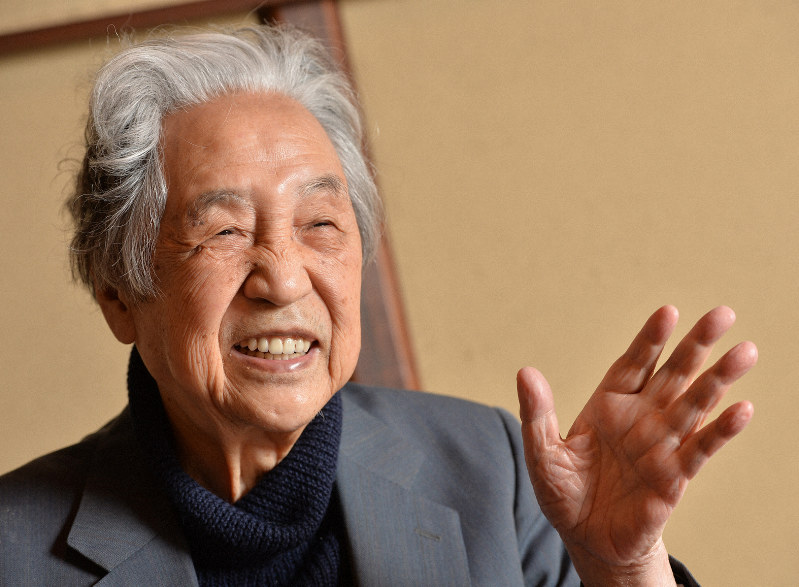 梅原猛さん=京都市左京区で2015年1月13日、森園道子撮影