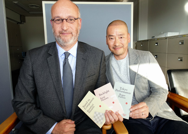 リチャード・ネーサンさん(左)と近谷浩二さん=和田浩明撮影