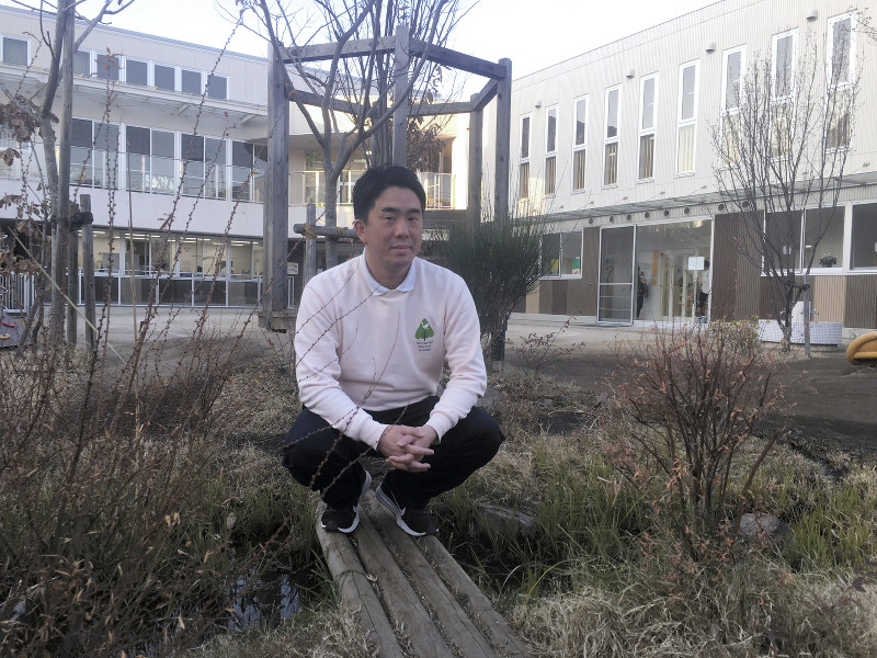 保育園長 上原隆寛さん(38)=阿部亮介撮影