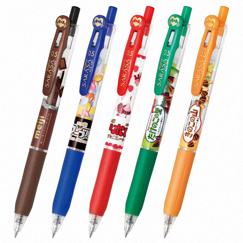 きのこ・たけのこがボールペンに 明治のチョコとゼブラがコラボ | 毎日新聞