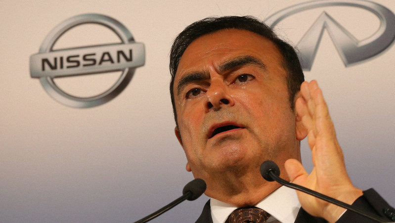 カルロス・ゴーン被告=2014年5月、長谷川直亮撮影