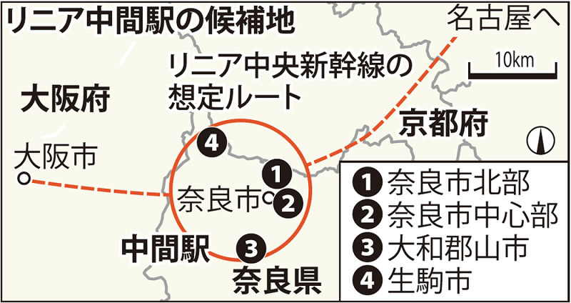 リニア中央新幹線 リニアよ 恋 高まる鼓動 奈良３市 駅誘致熱烈コール ｐｒにゆるキャラも参戦 毎日新聞
