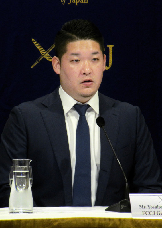 野球指導現場の変革を訴えるDeNAの筒香=細谷拓海撮影