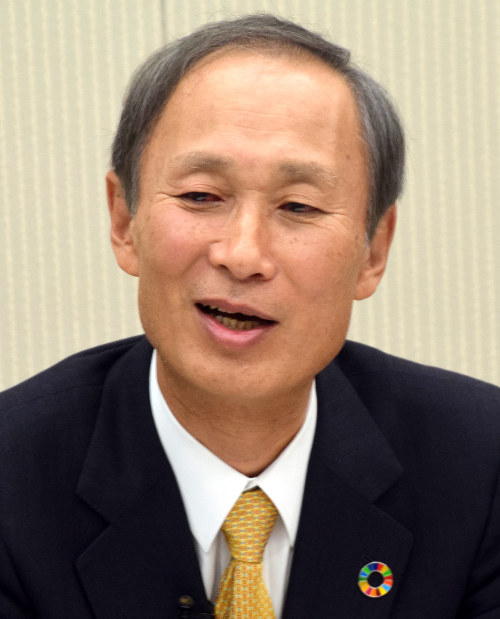 経団連・工藤泰三副会長＝横山三加子撮影