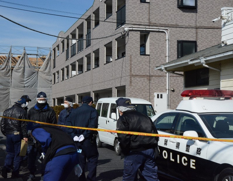 暴行事件のあったマンション=千葉県野田市で2019年1月26日、信田真由美撮影