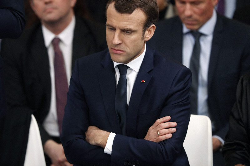 フランスのマクロン大統領=AP