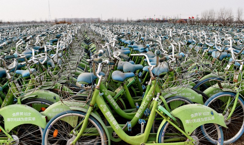 中国一の自転車の街」に“墓場”出現 シェア自転車ブーム曲がり角 | 毎日新聞