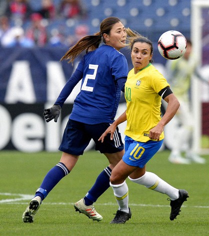 Japan beats Brazil 3-1 with 2 late goals at SheBelieves Cup