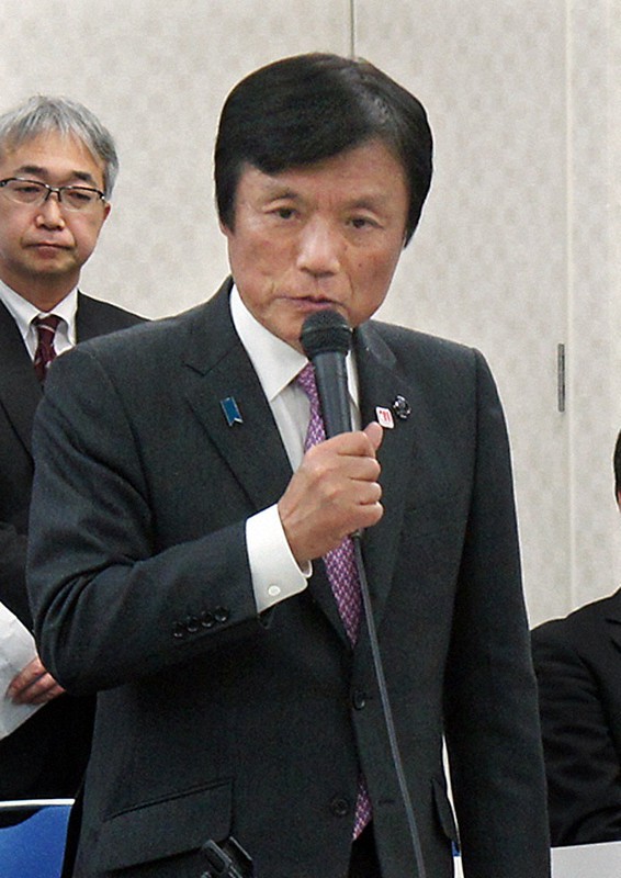 小川洋知事=蓬田正志撮影