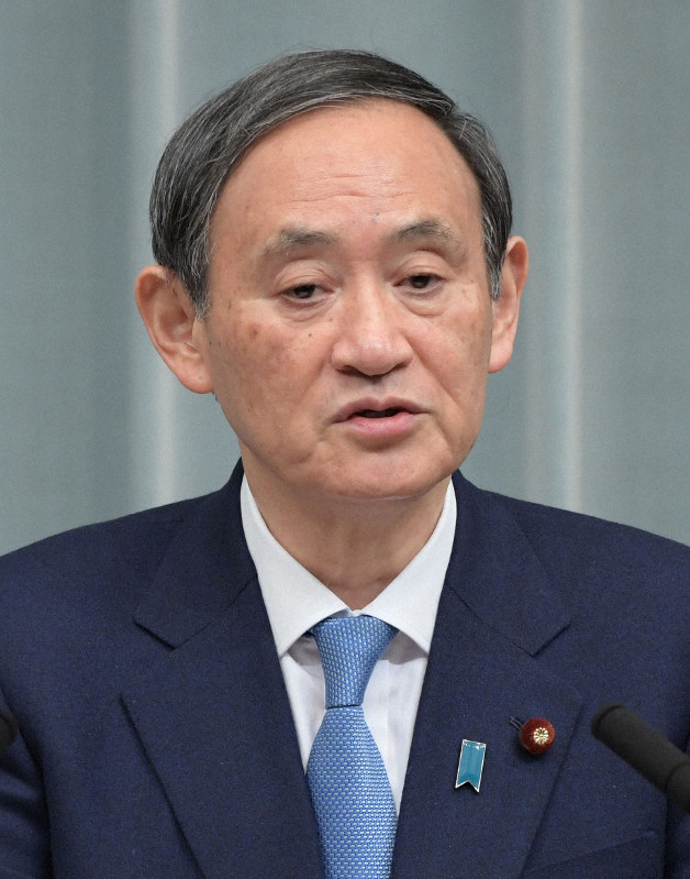 菅義偉官房長官=川田雅浩撮影