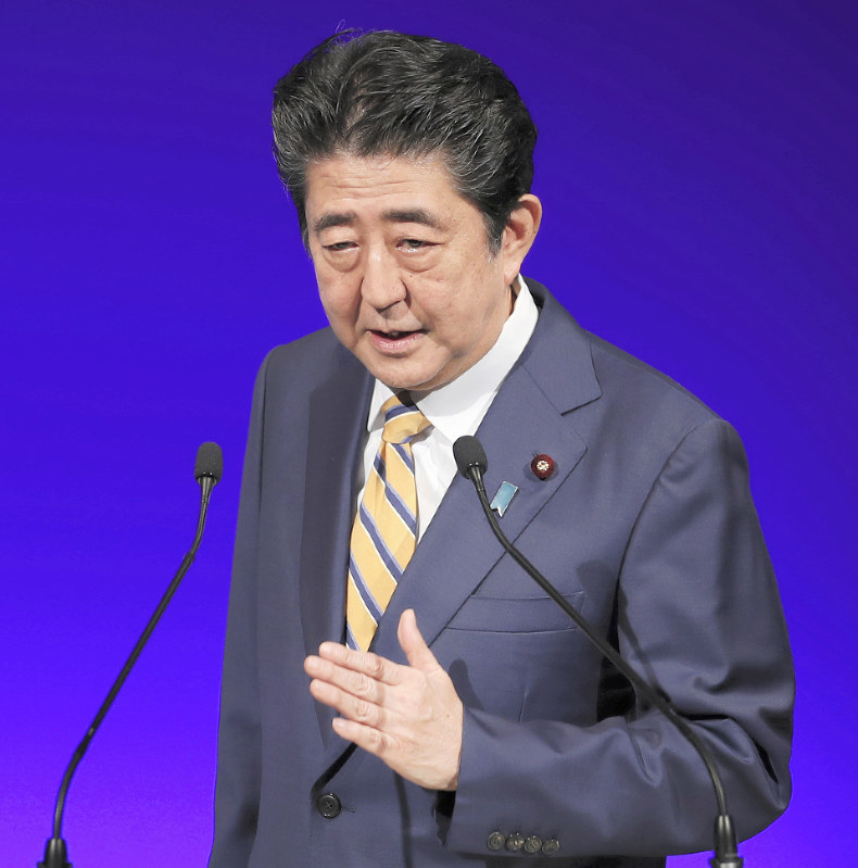 安倍晋三首相=玉城達郎撮影
