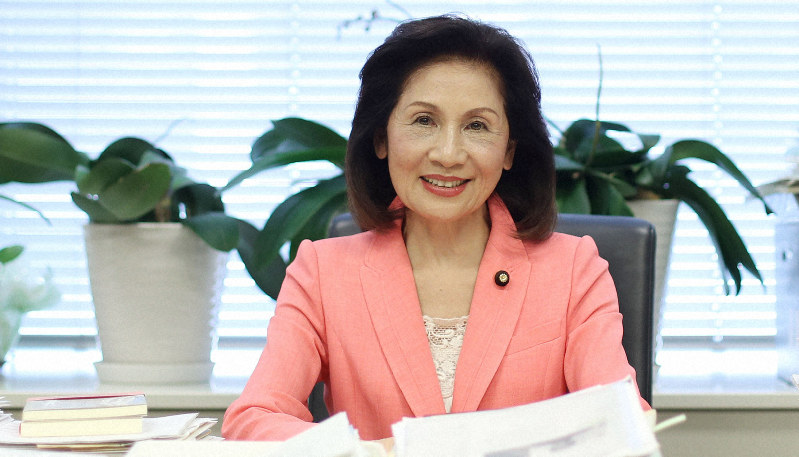 糸数慶子氏=小川昌宏撮影