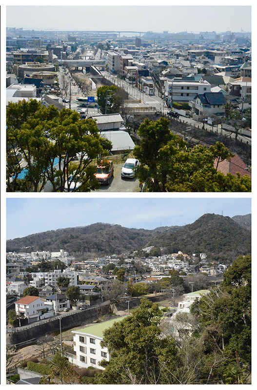 芦屋川・遠近：写真家・長島義明／４２ 眺望絶佳 迎賓館のバルコニー 