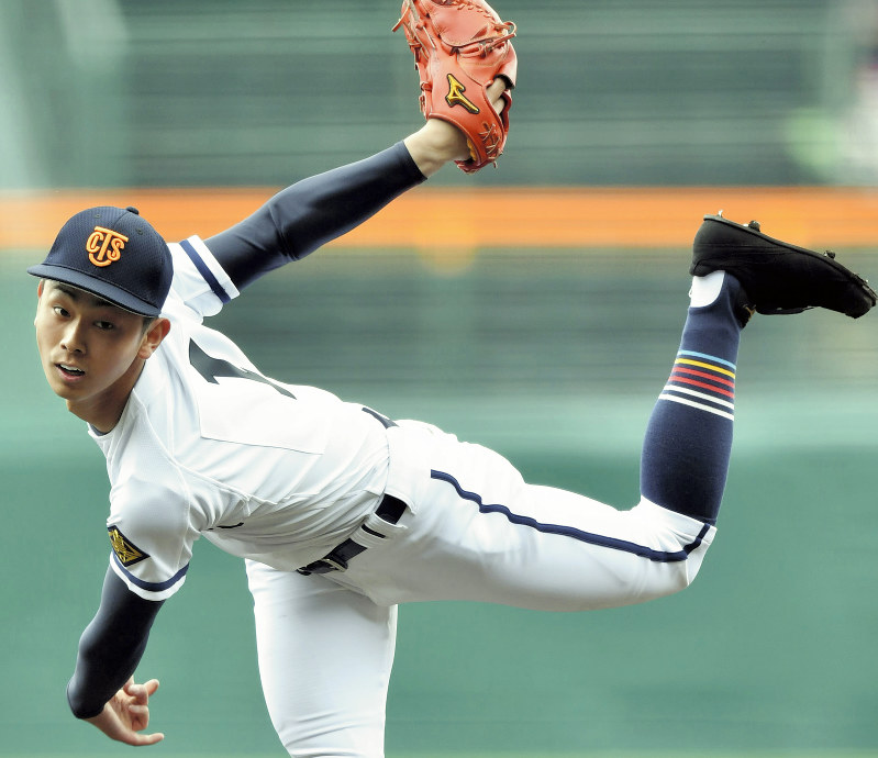 【春日部共栄-高松商】高松商の先発・香川=川平愛撮影