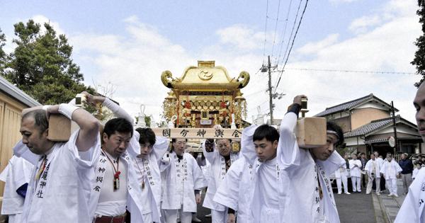 復活 日本一 黄金大神輿 創建1300年、大神輿復活 京都・宮津の元伊勢籠神社 地域の子「主役」に