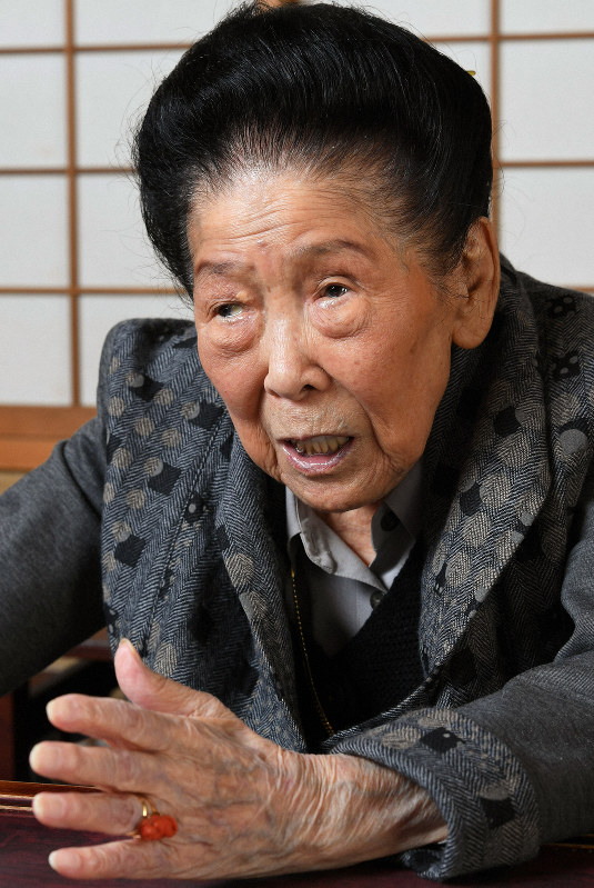 内海桂子さん=東京都台東区で2019年3月28日、根岸基弘撮影