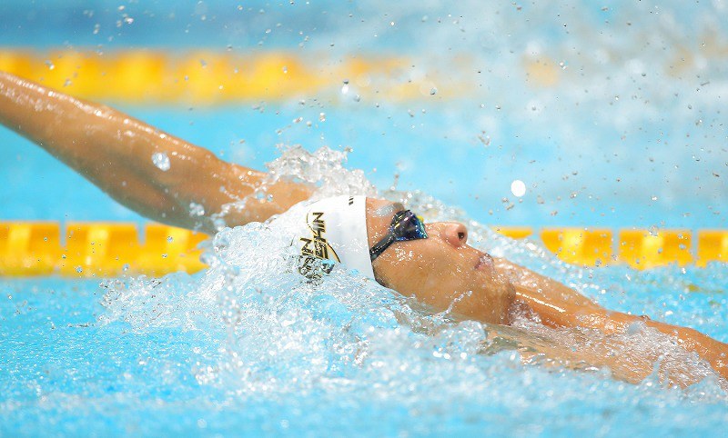 競泳日本選手権第3日 松元克央（男子200自由形）、酒井夏海（女子100背
