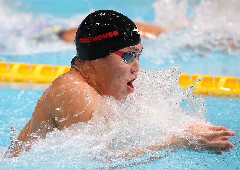 競泳日本選手権第3日 松元克央（男子200自由形）、酒井夏海（女子100背