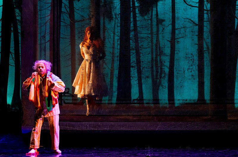 薬箱が開いて現れた森のなかでアニェーゼとウベルト Edoardo Piva◎Teatro Regio Torino
