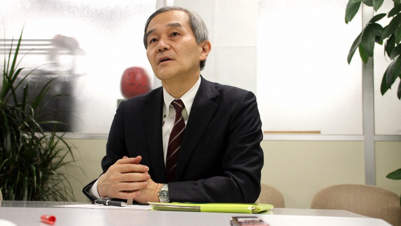 楠木新さん=2019年2月25日、川村彰撮影